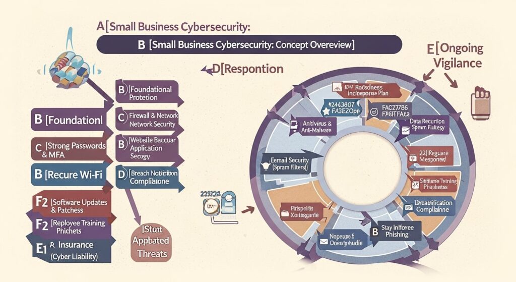 cybersecurity for small business - featured illustration