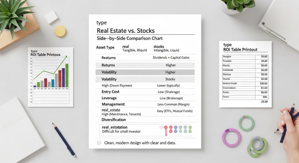 real estate vs stocks investing 2026