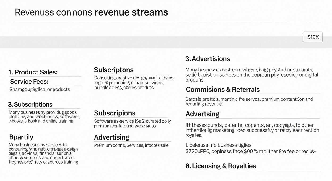 revenue streams guide business 2026