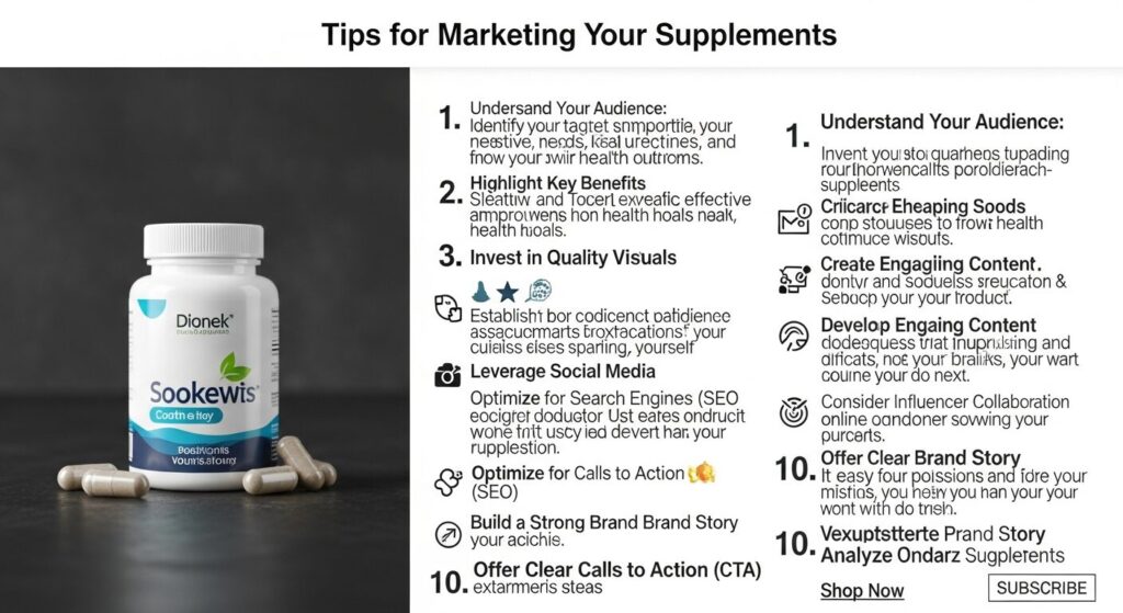 The only tips you need for marketing your supplement company