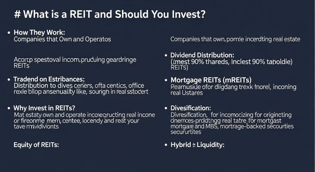 what is a REIT and should you invest in one