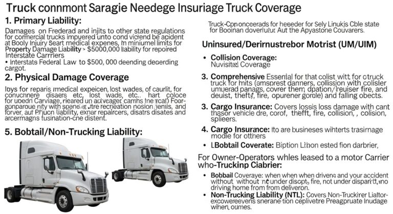 What types of truck insurance coverage do you need