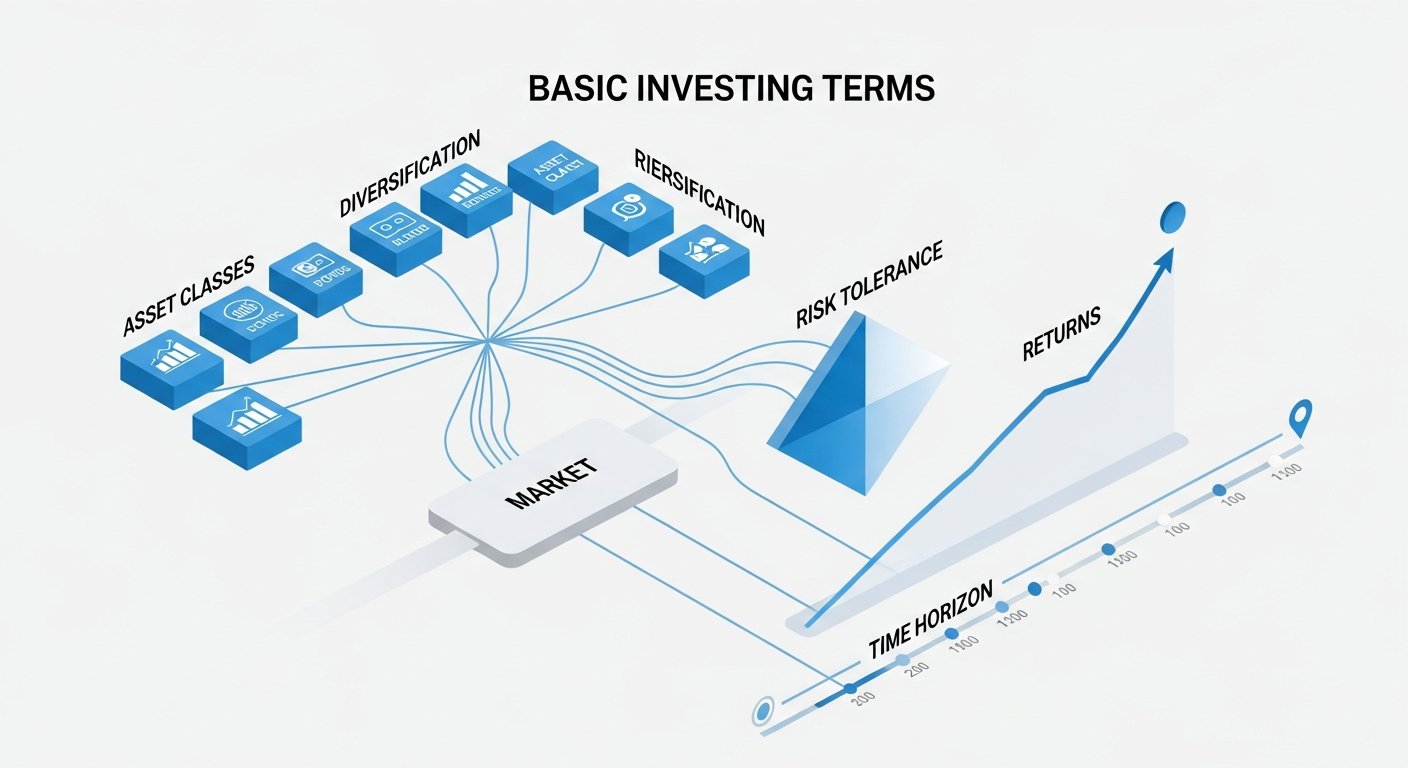 basic investing terms - infographic 4 illustration